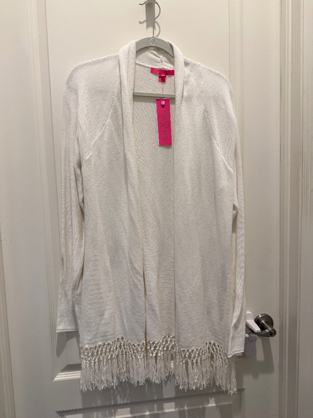 NWT Lilly Pulitzer Tatum Cardigan, Resort White, XL